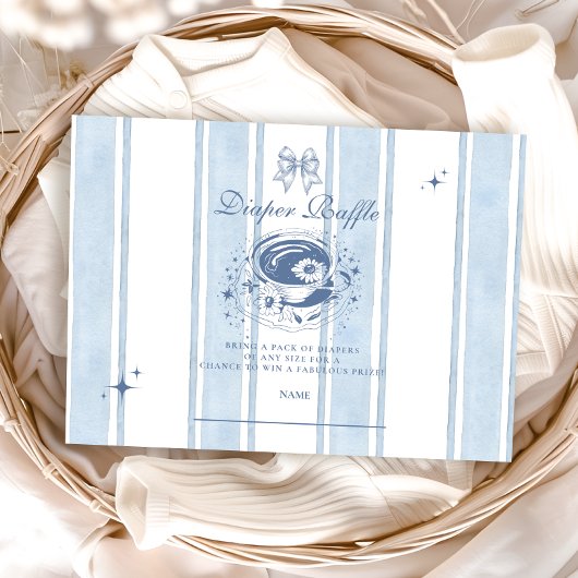 Tea Party Diapper Raffle Informatiekaartje