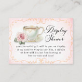 Tea Party Display Shower Kaart - Liefde is Brouwen (Voorkant)