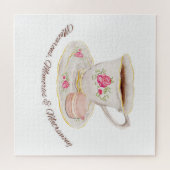 Tea Party Elegant Vrijgezellenfeest Bachelorette Legpuzzel (Horizontaal)