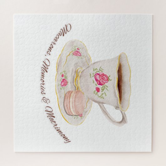 Tea Party Elegant Vrijgezellenfeest Bachelorette Legpuzzel (Horizontaal)