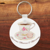 Tea Party Elegant Vrijgezellenfeest Bachelorette Sleutelhanger (Voorkant)