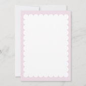 Tea Party Elegante Moderne Zoete Baby Meisje Douch Kaart (Achterkant)