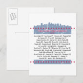 Tea Party Express City Tour Uitnodiging Briefkaart (Voorkant / Achterkant)