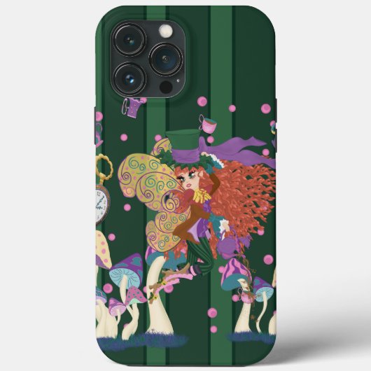 Tea Party Fairy, Watch en paddenstoelen Case-Mate iPhone Case (Achterkant)