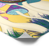 Tea Party Fairy,  Watch en paddenstoelen Poster (Hoek)