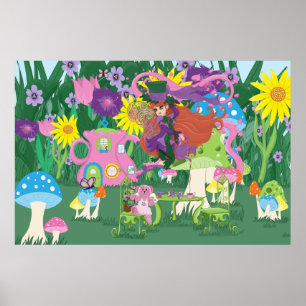 Tea Party Fairy,  Watch en paddenstoelen Poster
