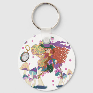 Tea Party Fairy, Watch en paddenstoelen Sleutelhanger