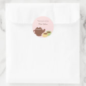 Tea Party Favor Sticker of Envelopzegel (Tas)