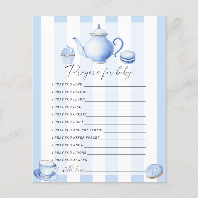 Tea party - Feestspel | Gebed voor baby spel (Voorkant)