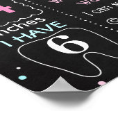 Tea Party First Birthday Party board Poster (Hoek)