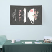 Tea Party Floral Baby shower Banner (Beurs)