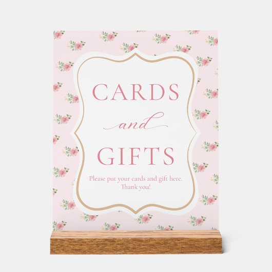 Tea Party Floral Vrijgezellenfeest Kaarten en gesc Acryl Bord