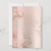 Tea Party Flowers  bruids lunch Kaart (Achterkant)