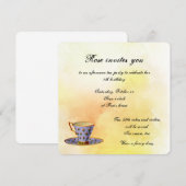 Tea Party for a Little Girls Birthday Kaart (Voorkant / Achterkant)