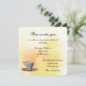 Tea Party for a Little Girls Birthday Kaart (Staand voorkant)