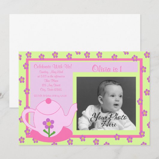 Tea Party / foto Kaart (Voorkant / Achterkant)