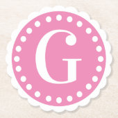 Tea Party Frilly Girly Pink and White Onderzetters (Voorkant)