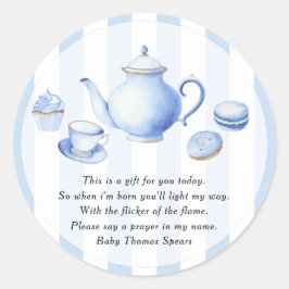 Tea Party - Gebedskaars Label