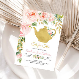 Tea Party Gouden Verjaardag Kaart