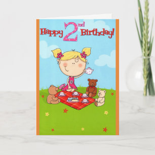 Tea Party Happy Birthday Kaart