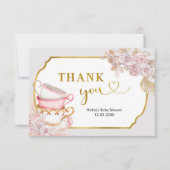  Tea Party - Hartelijk dank Bedankkaart (Voorkant)