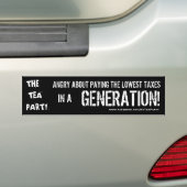 Tea Party Hates Taxes? Bumpersticker (Op auto)