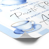 Tea party - Help de drukke ouders-to-be geadressee Poster (Hoek)