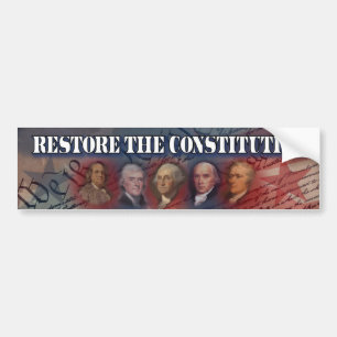 Tea Party - Herstel grondwet Bumpersticker