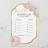 Tea Party Hoe oud waren de Parentenspelen? (Voorkant)