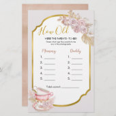 Tea Party Hoe oud waren de Parentenspelen? (Voorkant / Achterkant)