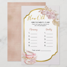  Tea Party Hoe oud waren de Parentenspelen?