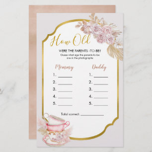 Tea Party Hoe oud waren de Parentenspelen?