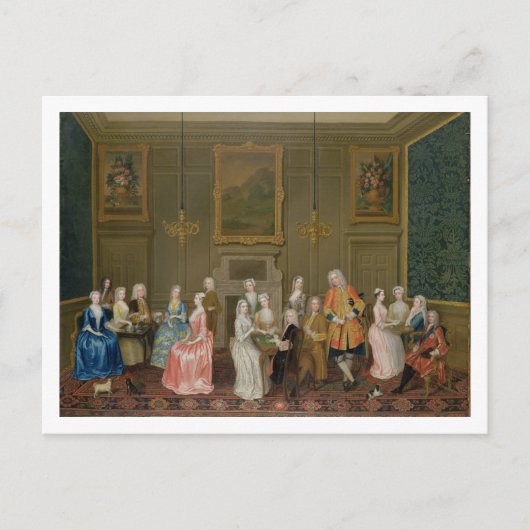 Tea Party in Lord Harrington's House, St. James's Briefkaart (Voorkant)