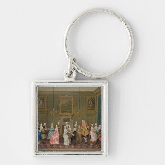 Tea Party in Lord Harrington's House, St. James's Sleutelhanger (Voorkant)