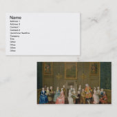 Tea Party in Lord Harrington's House, St. James's Visitekaartje (Voorkant / Achterkant)