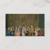 Tea Party in Lord Harrington's House, St. James's Visitekaartje (Achterkant)