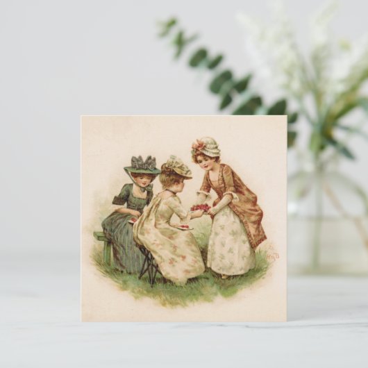 Tea Party Informal Uitnodiging (Staand voorkant)