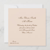 Tea Party Informal Uitnodiging (Achterkant)