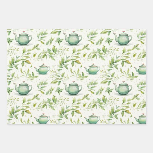 Tea Party Inpakpapier Vel (Voorkant 2)