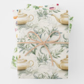 Tea Party Inpakpapier Vel (In situ)