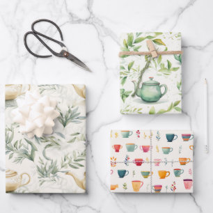 Tea Party Inpakpapier Vel