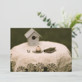 Tea Party Invitation Kaart (Staand voorkant)