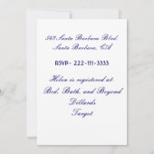 Tea Party Invitation Kaart (Achterkant)