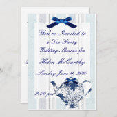 Tea Party Invitation Kaart (Voorkant / Achterkant)