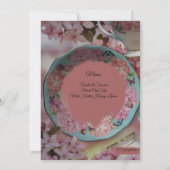 Tea Party Invitation Kaart (Achterkant)