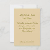 Tea Party Invitation Kaart (Achterkant)