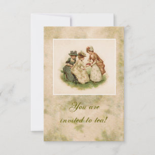 Tea Party Invitation Kaart