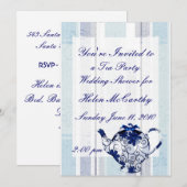 Tea Party Invitation Kaart (Voorkant / Achterkant)