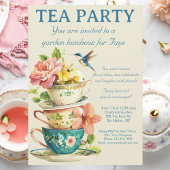 Tea Party Invitation Kaart