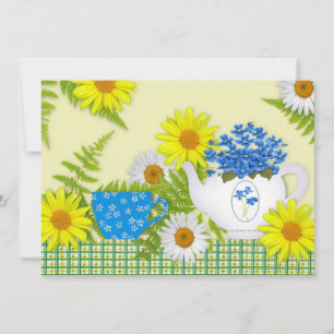 Tea Party Invitation Kaart